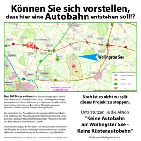 A 20 verhindern -Förderverein stellt Infotafel auf